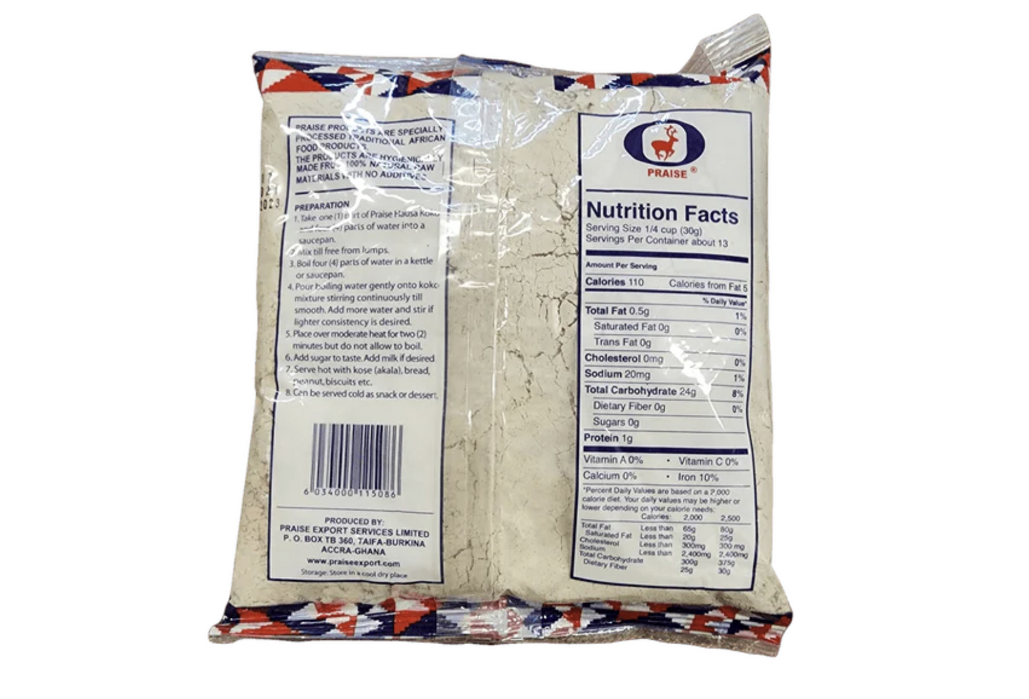 PRAISE HAUSA KOKO FLOUR - 300g