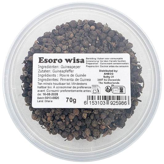 African Black Pepper Piper Guineense - Esoro Wisa - 70g