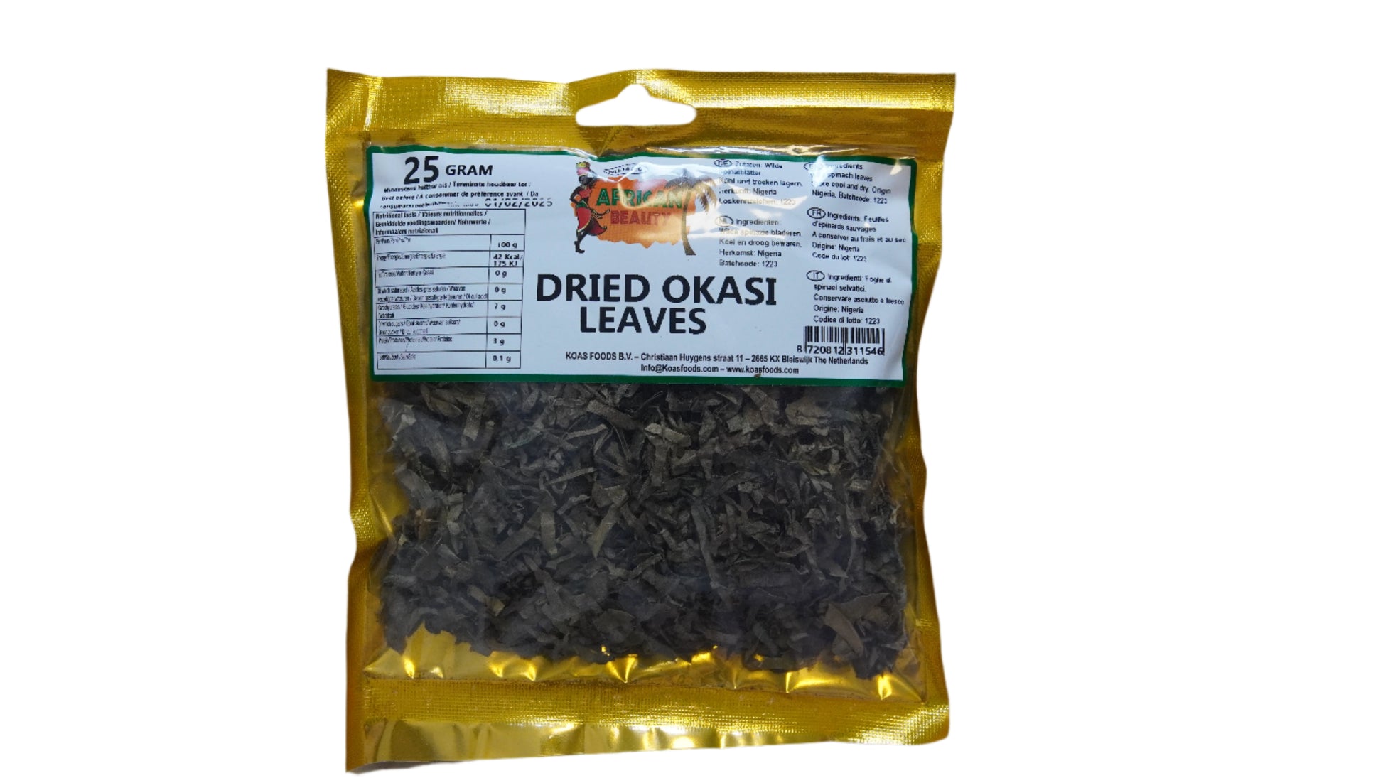 African products African Food in Lithuania, Latvia, Estonia at Oba African Store. OKASI leaves. Okasi lapai, afrikietiški prieskoniai. Afrikietiškas maistas, virtuvė