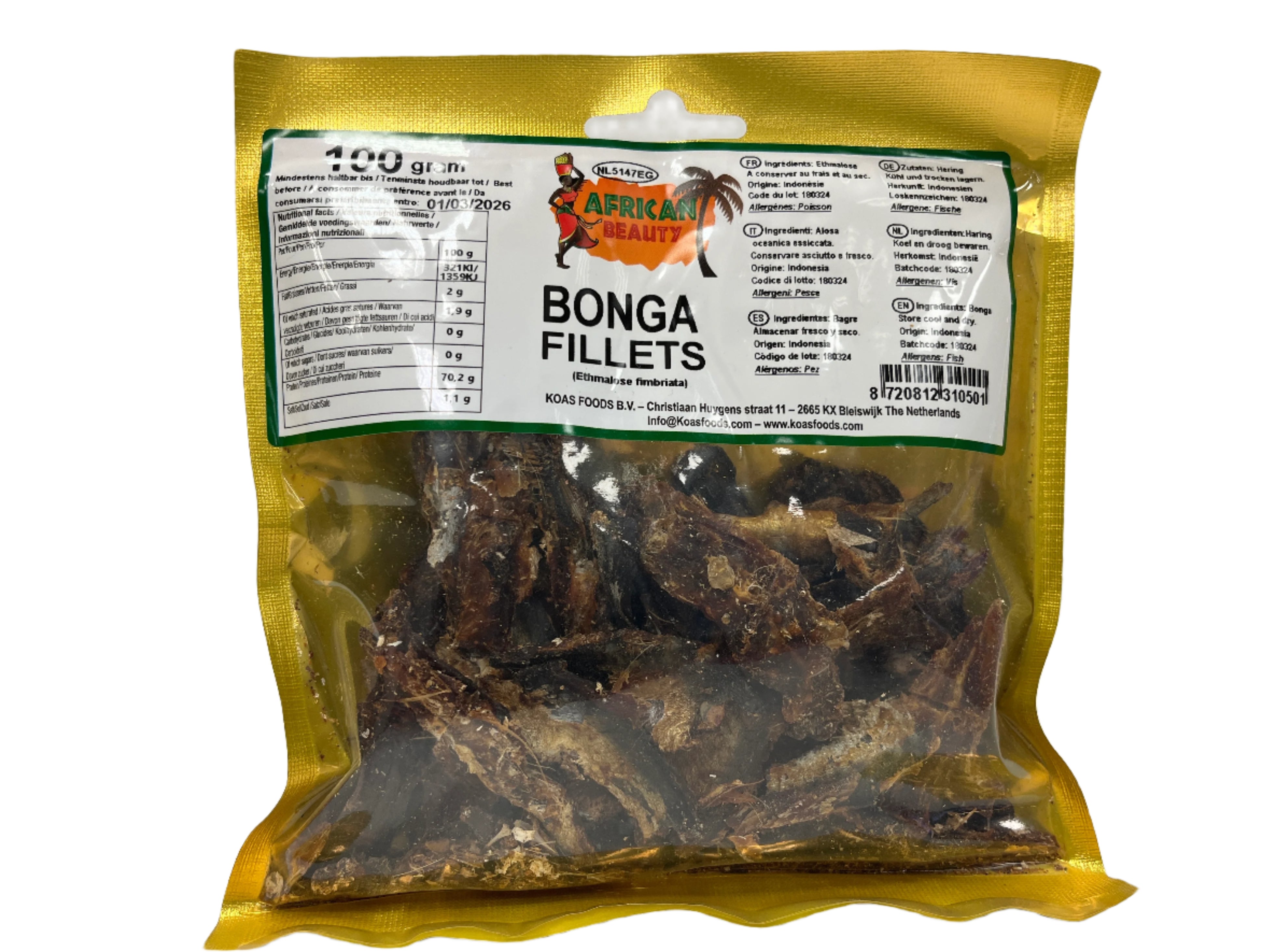 Bonga fillet 100 gram - African Beauty – OBA African Store