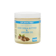 100% PURE & RAW SHEA BUTTER & ARGAN OIL 250ML - YARI